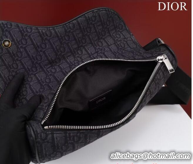 Low Price Dior Essentials SADDLE BAG Oblique Jacquard 1ADPO093 black