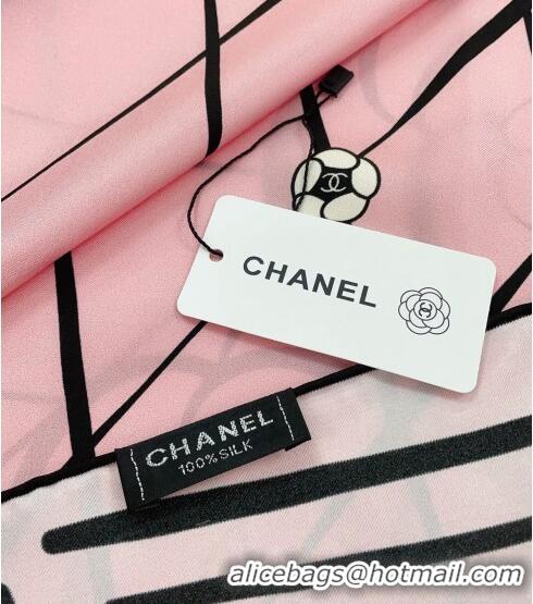 Reasonable Price Chanel Silk Sqaure Scarf 90x90cm 030804 Pink 2023