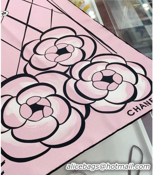 Reasonable Price Chanel Silk Sqaure Scarf 90x90cm 030804 Pink 2023