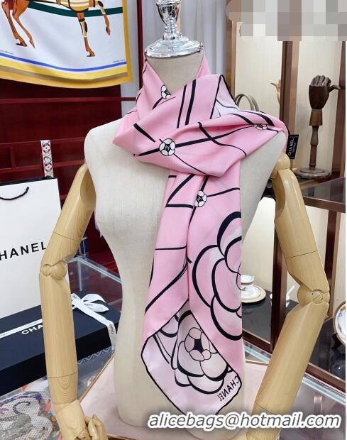 Reasonable Price Chanel Silk Sqaure Scarf 90x90cm 030804 Pink 2023