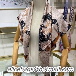 Low Cost Chanel Silk Sqaure Scarf 90x90cm 061301 Brown 2023