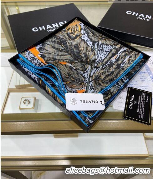 Grade Promotional Chanel Silk Sqaure Scarf 90x90cm 061301 Black 2023