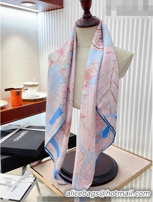 Classic Specials Chanel Silk Sqaure Scarf 90x90cm 062801 Pink 2023