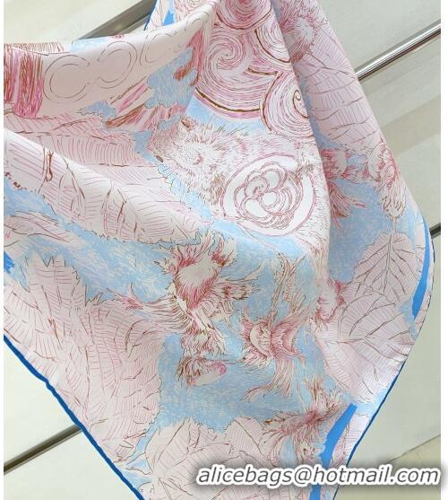 Classic Specials Chanel Silk Sqaure Scarf 90x90cm 062801 Pink 2023