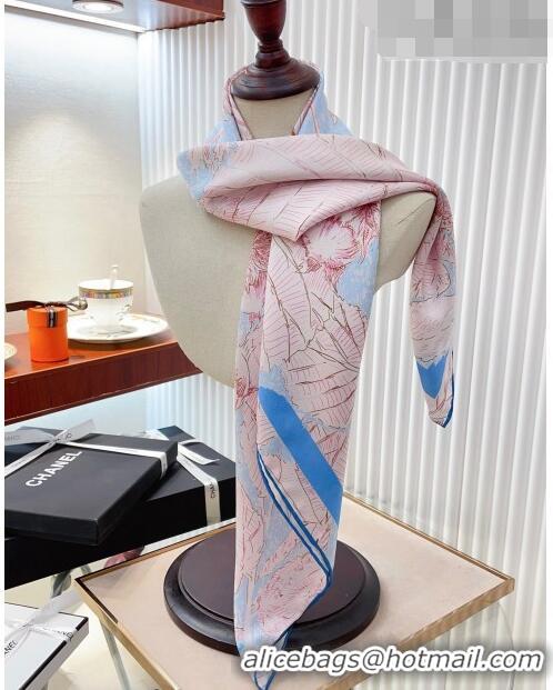 Classic Specials Chanel Silk Sqaure Scarf 90x90cm 062801 Pink 2023