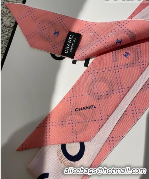 Top Quality Chanel COCO Silk Bandeau Scarf H71507 Pink 2023