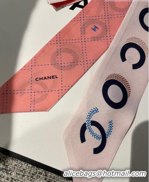 Top Quality Chanel COCO Silk Bandeau Scarf H71507 Pink 2023