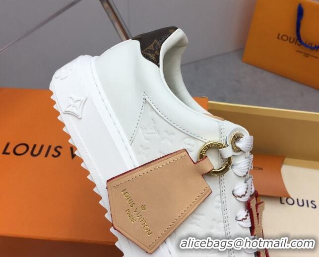 Sumptuous Louis Vuitton Time Out Sneaker in Mini Monogram Leather with Tag 1ABHRY