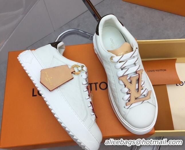 Sumptuous Louis Vuitton Time Out Sneaker in Mini Monogram Leather with Tag 1ABHRY