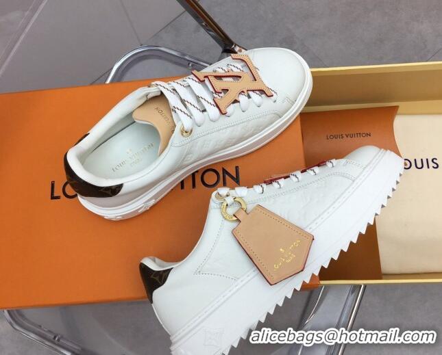 Sumptuous Louis Vuitton Time Out Sneaker in Mini Monogram Leather with Tag 1ABHRY