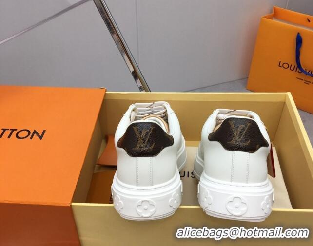 Sumptuous Louis Vuitton Time Out Sneaker in Mini Monogram Leather with Tag 1ABHRY