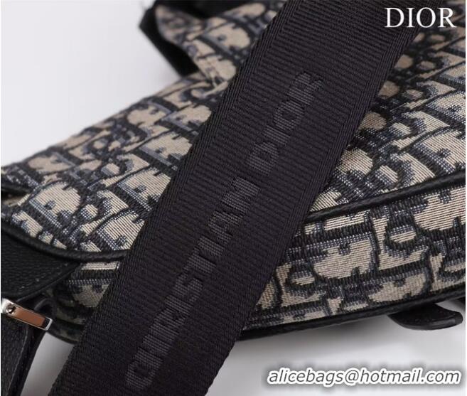 Promotional Dior Essentials SADDLE BAG Beige and Black Dior Oblique Jacquard 1ADPO093