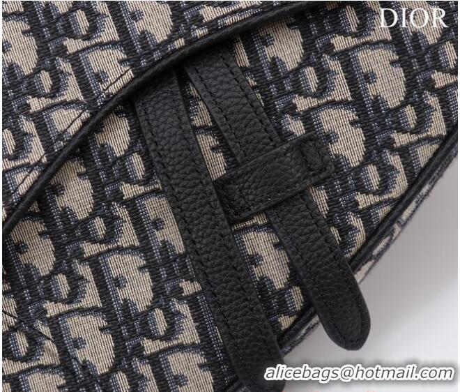 Promotional Dior Essentials SADDLE BAG Beige and Black Dior Oblique Jacquard 1ADPO093