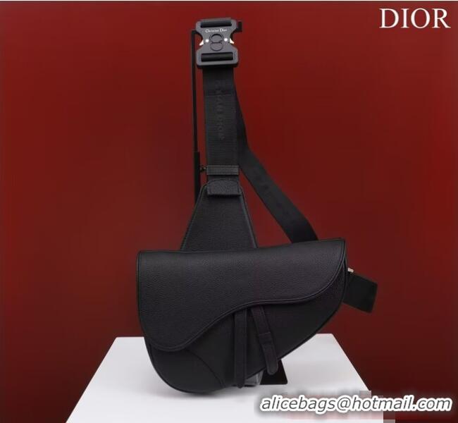 Promotional Dior Essentials SADDLE BAG Grained Calfskin 1ADPO093 black