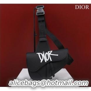 Trendy Design Dior Essentials SADDLE BAG Grained Calfskin 1ADPO093B black&white