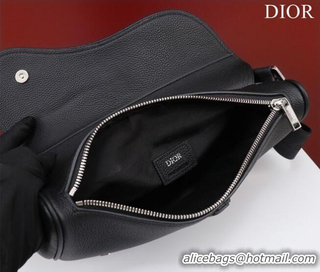 Trendy Design Dior Essentials SADDLE BAG Grained Calfskin 1ADPO093B black&white