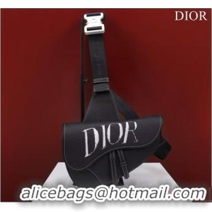 Famous Brand Dior Essentials SADDLE BAG Grained Calfskin 1ADPO093c black