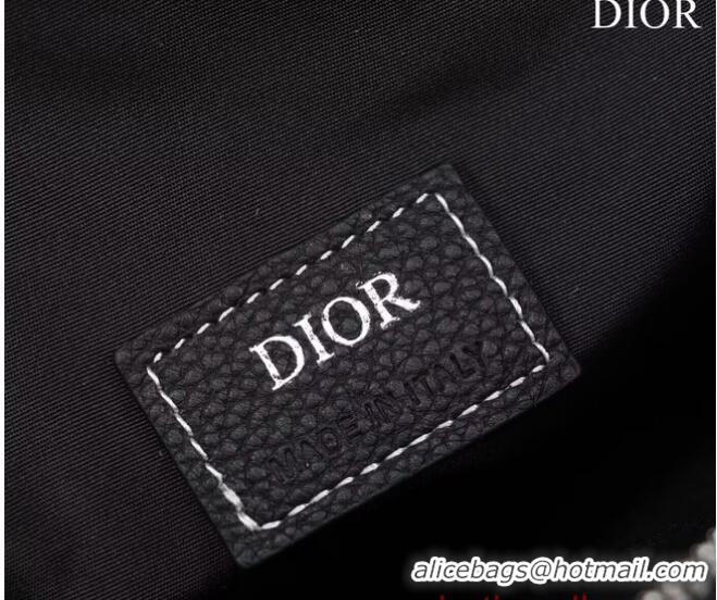 Famous Brand Dior Essentials SADDLE BAG Grained Calfskin 1ADPO093c black