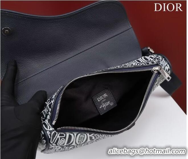 Good Product Dior Essentials SADDLE BAG Grained Calfskin 1ADPO093D WHITE