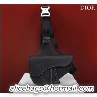 Pretty Style Dior Essentials SADDLE BAG Grained Calfskin 1ADPO093E BLACK