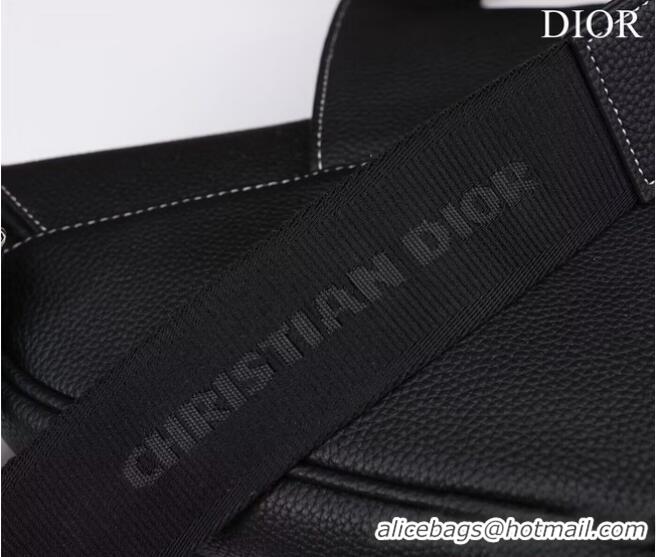 Pretty Style Dior Essentials SADDLE BAG Grained Calfskin 1ADPO093E BLACK