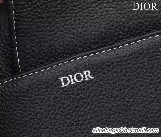 Pretty Style Dior Essentials SADDLE BAG Grained Calfskin 1ADPO093E BLACK