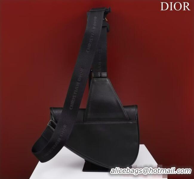 Promotional Dior Essentials SADDLE BAG Grained Calfskin 1ADPO093F BLACK