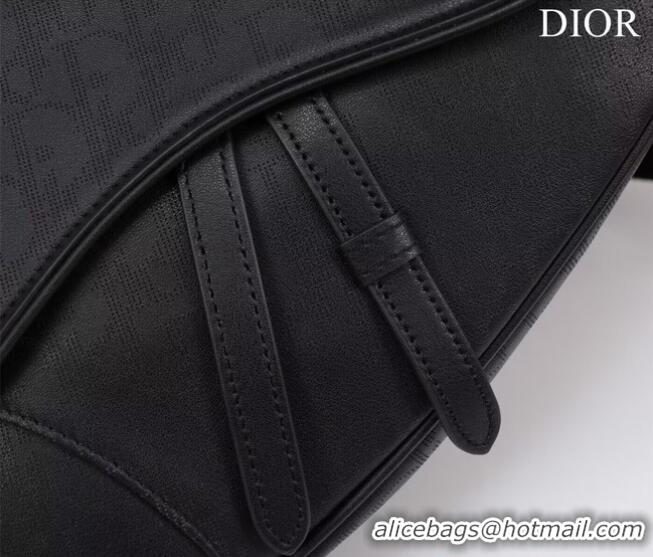 Promotional Dior Essentials SADDLE BAG Grained Calfskin 1ADPO093F BLACK