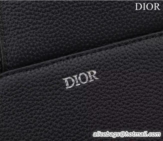 Famous Brand Dior Essentials SADDLE BAG Grained Calfskin 1ADPO093G BLACK