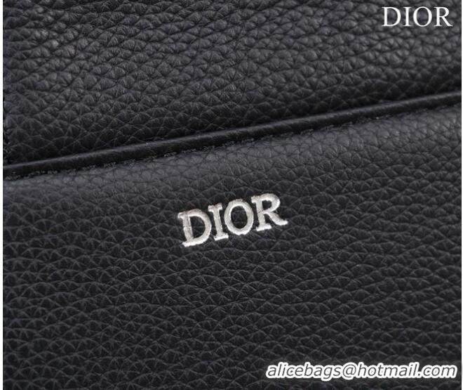 Famous Brand Dior Essentials SADDLE BAG Grained Calfskin 1ADPO093G BLACK