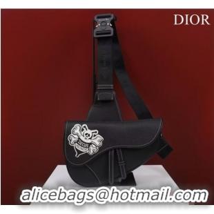 Big Discount Dior Essentials SADDLE BAG Grained Calfskin 1ADPO093H BLACK