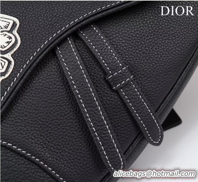 Big Discount Dior Essentials SADDLE BAG Grained Calfskin 1ADPO093H BLACK