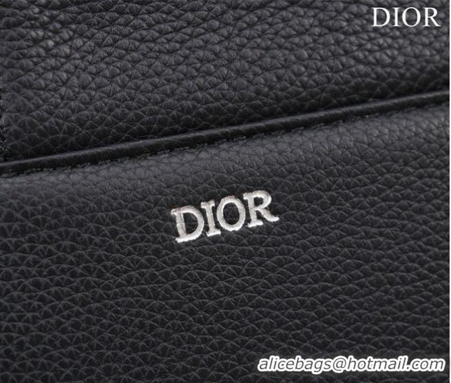 Best Quality Dior Essentials SADDLE BAG Grained Calfskin 1ADPO093G BLACK