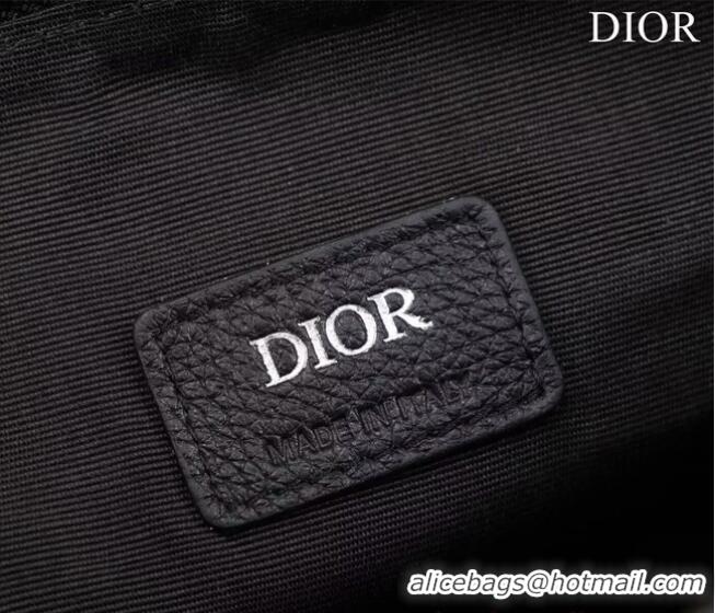 Best Quality Dior Essentials SADDLE BAG Grained Calfskin 1ADPO093G BLACK