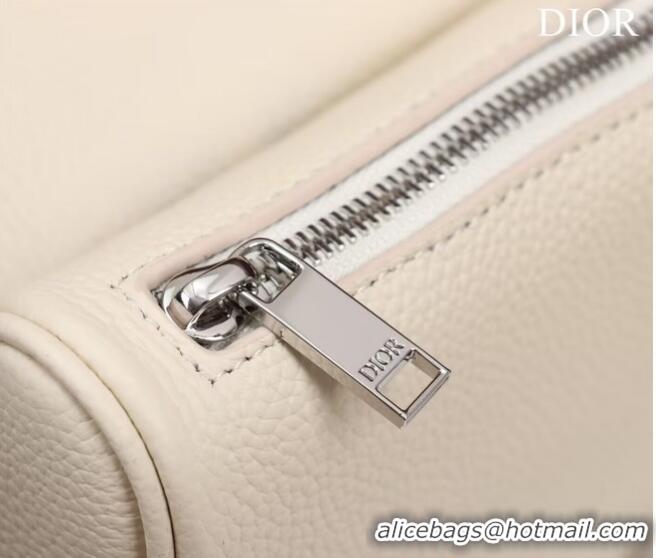 Famous Brand Dior Essentials SADDLE BAG Grained Calfskin 1ADPO093G WHITE