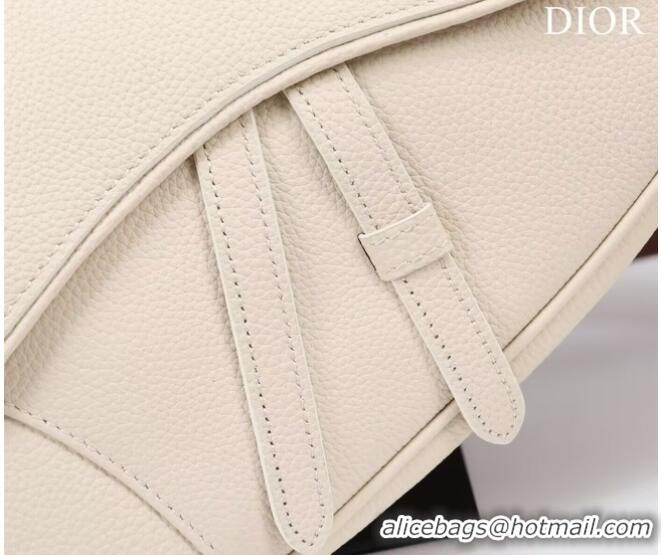 Good Product Dior Essentials SADDLE BAG Grained Calfskin 1ADPO093f WHITE