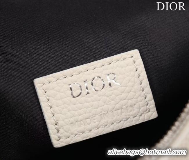 Good Product Dior Essentials SADDLE BAG Grained Calfskin 1ADPO093f WHITE