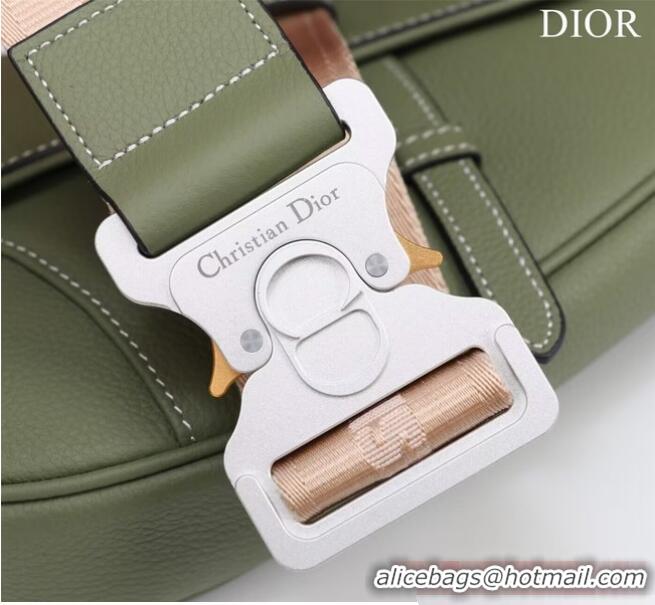 Pretty Style Dior Essentials SADDLE BAG Grained Calfskin 1ADPO093f-1 green