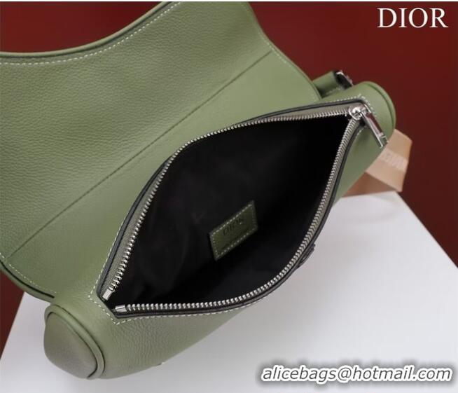 Pretty Style Dior Essentials SADDLE BAG Grained Calfskin 1ADPO093f-1 green