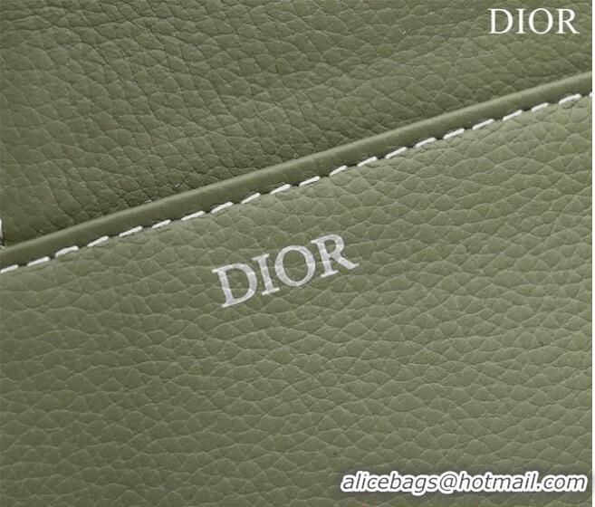 Pretty Style Dior Essentials SADDLE BAG Grained Calfskin 1ADPO093f-1 green