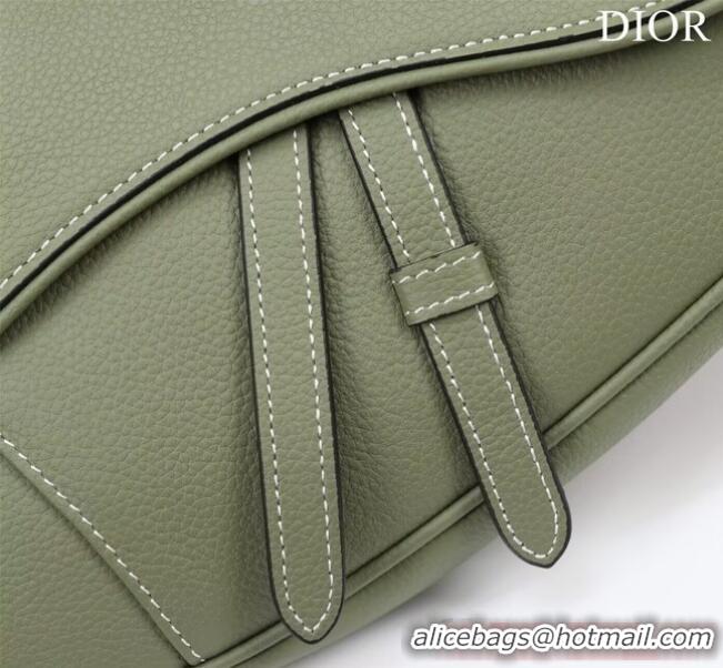 Pretty Style Dior Essentials SADDLE BAG Grained Calfskin 1ADPO093f-1 green