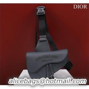 Trendy Design Dior Essentials SADDLE BAG Grained Calfskin 1ADPO093f-1 dark gray