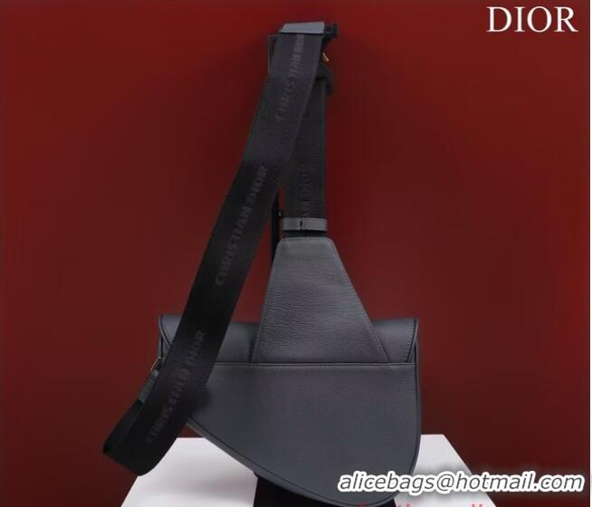 Trendy Design Dior Essentials SADDLE BAG Grained Calfskin 1ADPO093f-1 dark gray