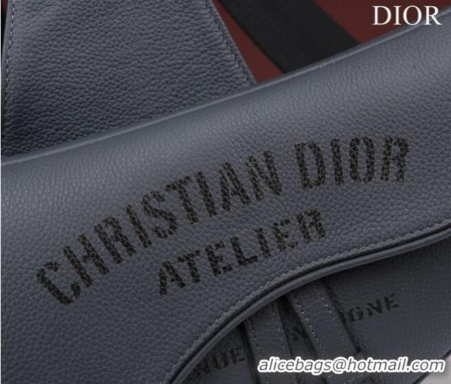 Trendy Design Dior Essentials SADDLE BAG Grained Calfskin 1ADPO093f-1 dark gray