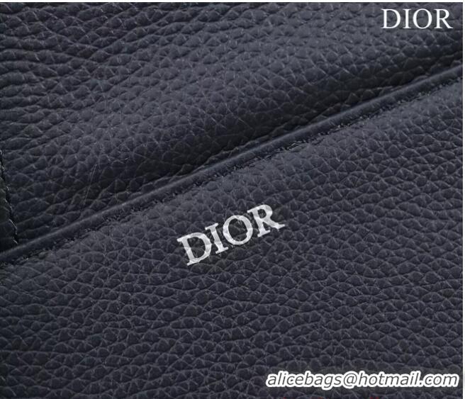 Luxury Discount Dior Essentials SADDLE BAG Grained Calfskin 1ADPO093f-1 Royal Blue