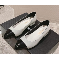 Top Design Chanel Patent Calfskin Ballet Flat in Patent Leather G45054 Grey