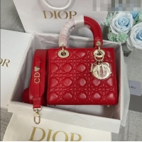 Trendy Design Dior Small Lady Dior My ABCDior Bag in Cannage Lambskin CD6901 Red 2023