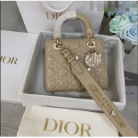 Most Popular Dior Small Lady Dior My ABCDior Bag in Patent Leather CD6902 Apricot 2023