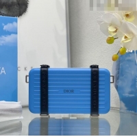 Low Cost Dior x Rimowa Personal Clutch CD1401 Blue 2023