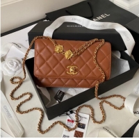 Famous Brand Chanel MINI FLAP BAG AP3424 brown